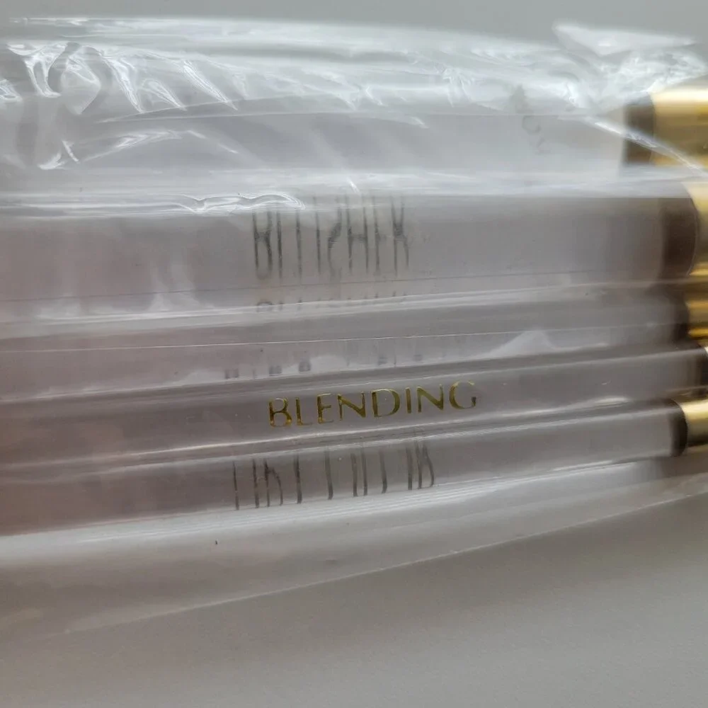 Vintage Mary Kay 5 Piece Clear Makeup Brush Set Travel Pouch SEALED - Picture 4 of 8